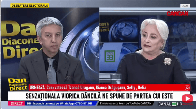 Pe cine susține Viorica Dăncilă la alegerile prezidențiale din 18 mai? Declarație surprinzătoare la Dan Diaconescu Direct!