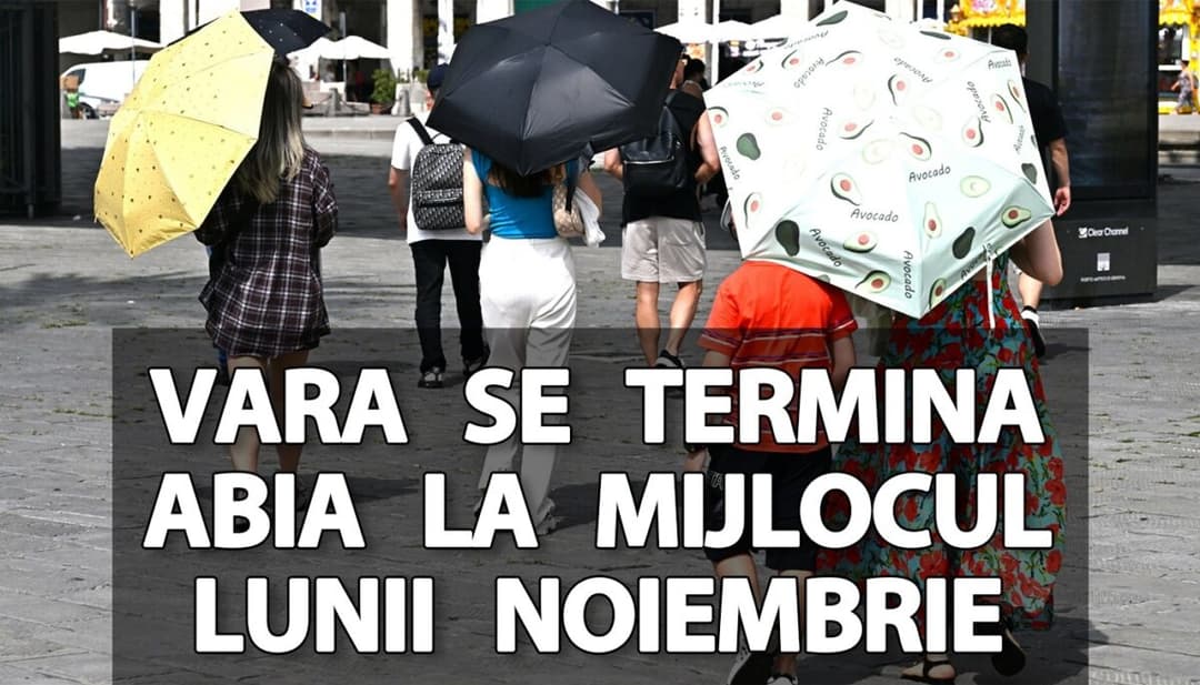 Prognoza Ease Weather prevede căldură până la jumătatea lunii noiembrie în București și alte orașe!