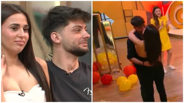 Robert și Amalia, noul cuplu din casa Mireasa, după sărutul de la petrecere!