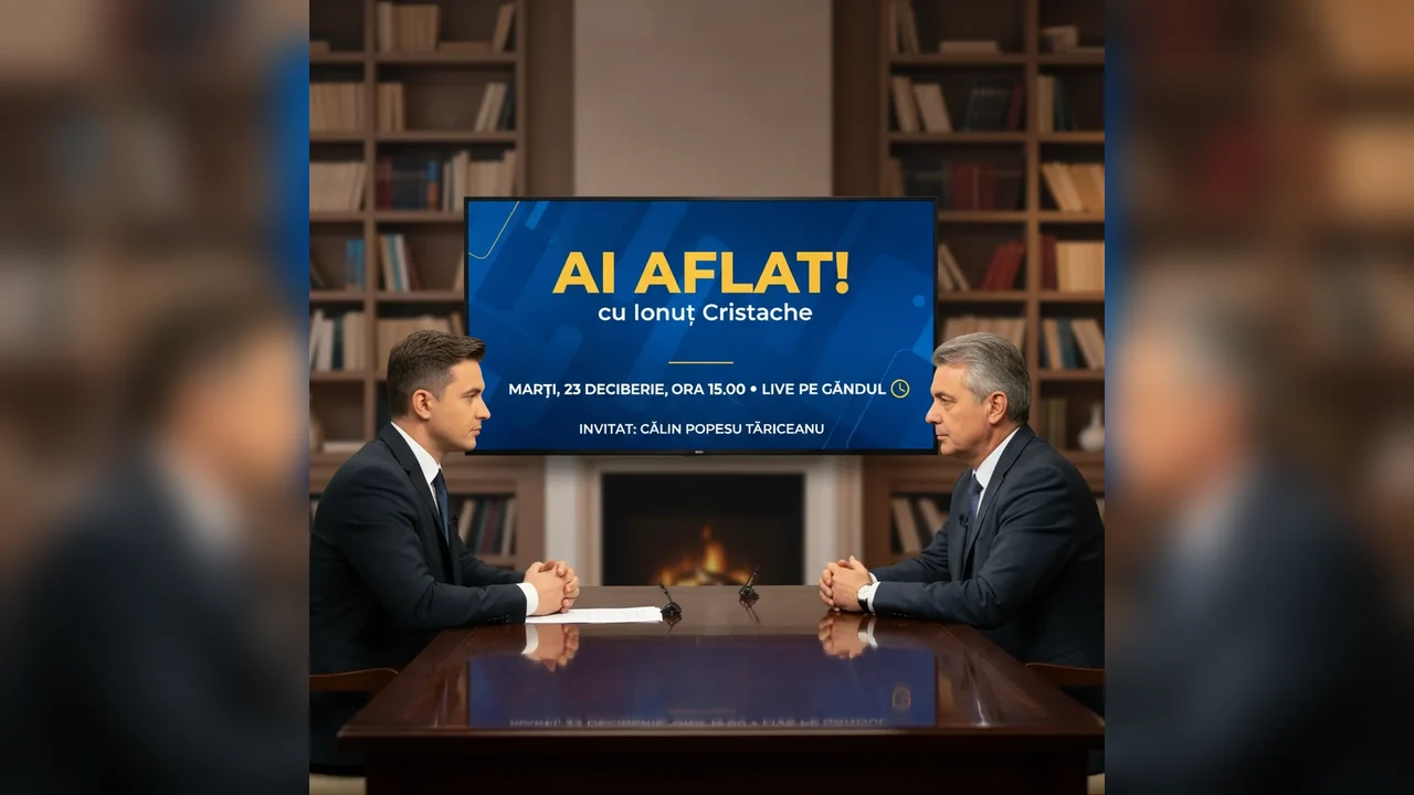 00, live pe Gândul – invitat special Călin Popescu Tăriceanu