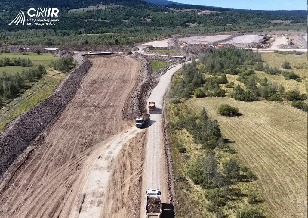 Harghita, prima autostradă: A8 Joseni–Ditrău la 10% după o lună de lucrări