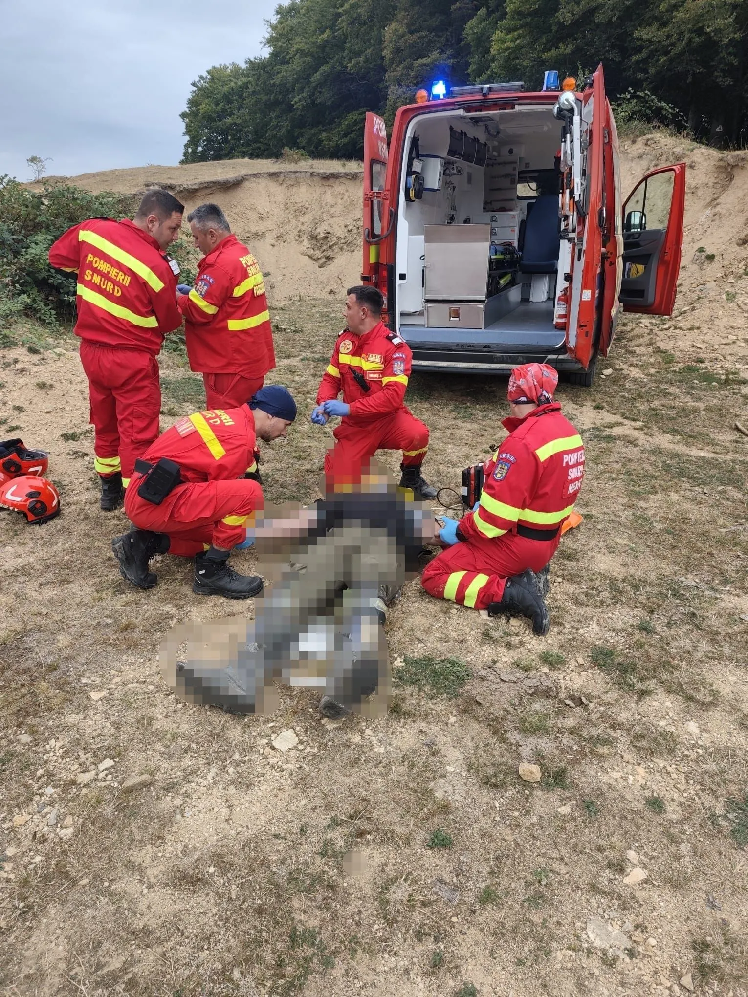 Accident moto la Romos: SMURD cere elicopter spre Târgu Mureș