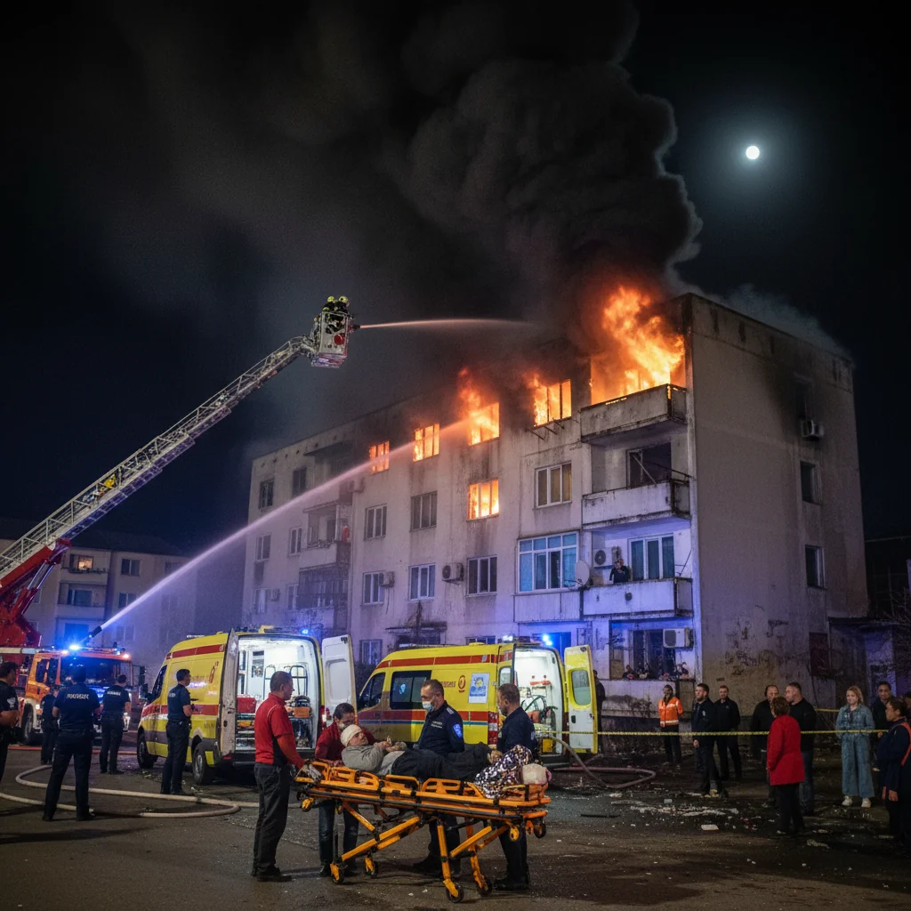 Tragedie la Caracal: a murit bărbatul rănit în focul de pe Craiovei