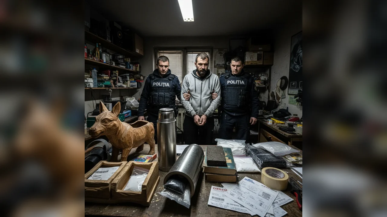 Trafic canabis Constanța: prins pe A2 la Fetești cu 250 g, reținut de DIICOT