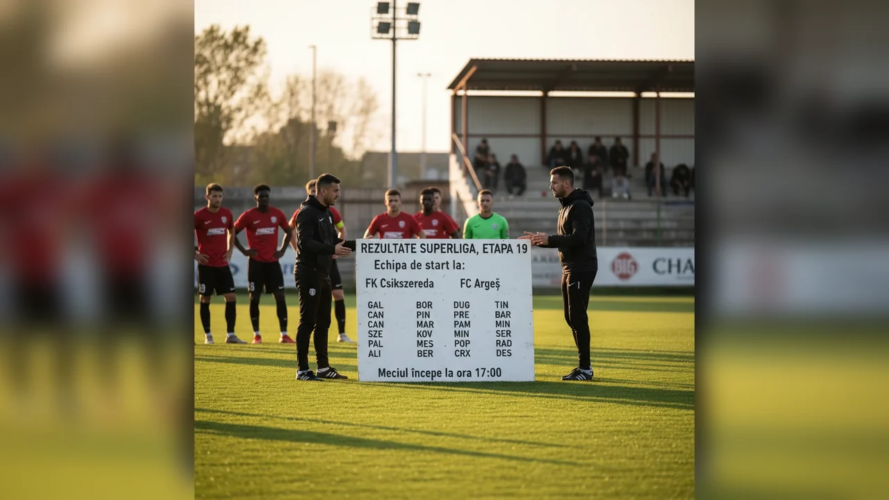 Echipele de Start pentru Csikszereda vs FC Argeș, Meciul Începe la 17:00