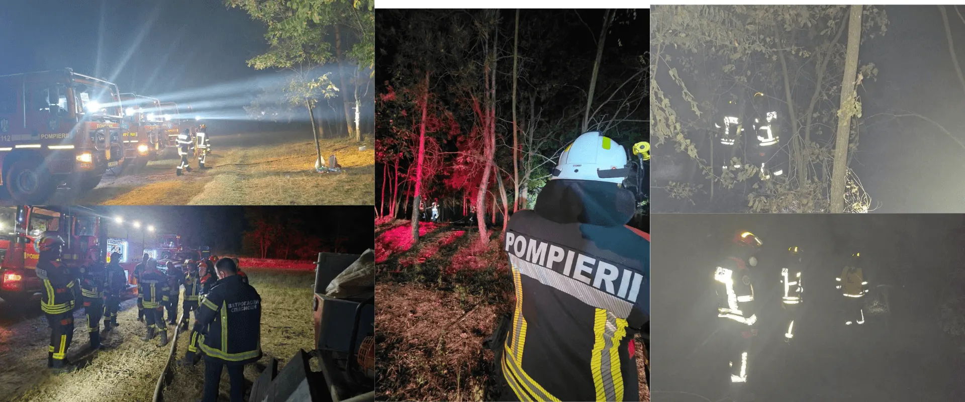 Noapte de foc în Serbia: pompieri români la Kajtasovo și Grebenac