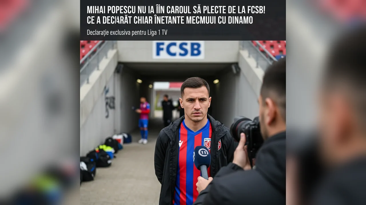 Nu intenționez să plec de la FCSB, declarații înainte de meciul cu Dinamo