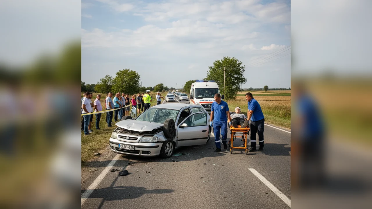 DJ 642 Tia Mare: pieton ucis de mașină