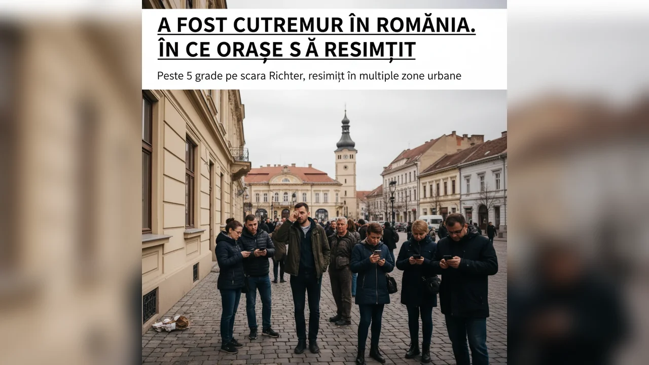 Orașele în care s-a resimțit seismul