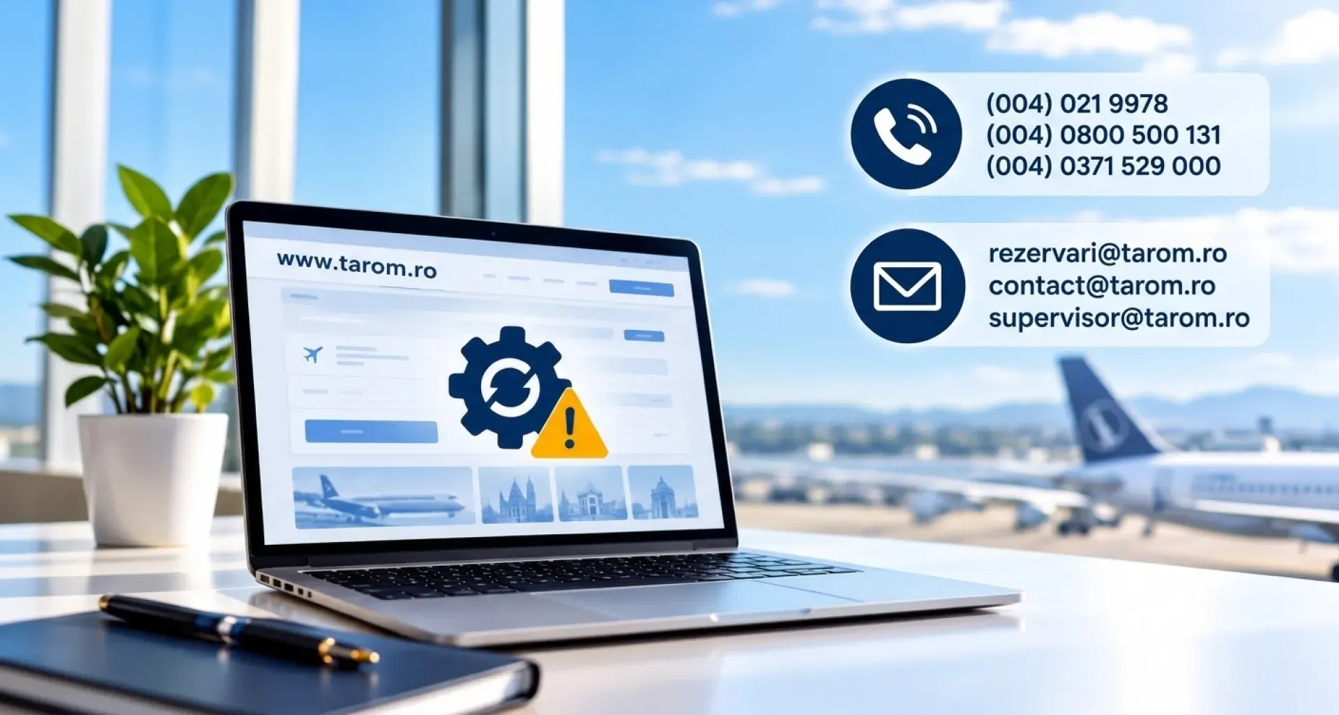 TAROM zboară normal; site-ul de bilete, în actualizare câteva zile