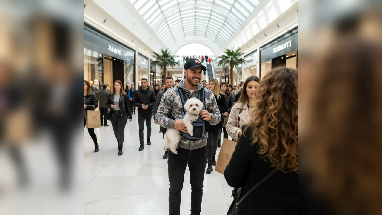 TJ Miles a fost surprins la mall în compania copilului său blănos – Burtica Franciscăi nu a fost vedetă